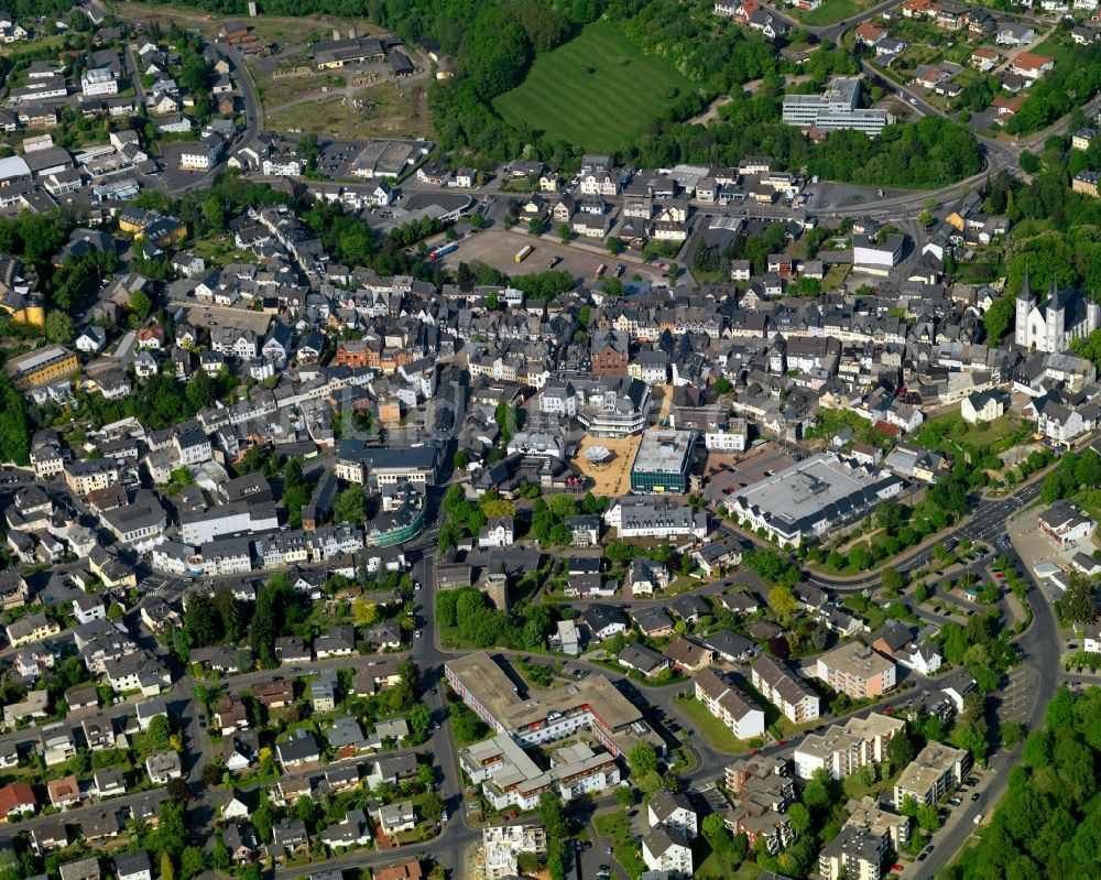 Luftaufnahme Montabaur - Stadtansicht von Montabaur im Bundesland Rheinland-Pfalz