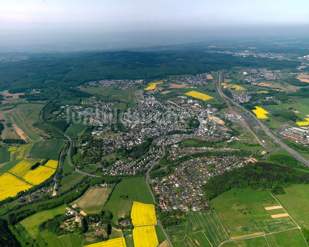 Montabaur von oben - Stadtansicht von Montabaur im Bundesland Rheinland-Pfalz