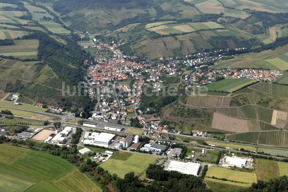 Monzingen von oben - Stadtansicht von Monzingen im Bundesland Rheinland-Pfalz