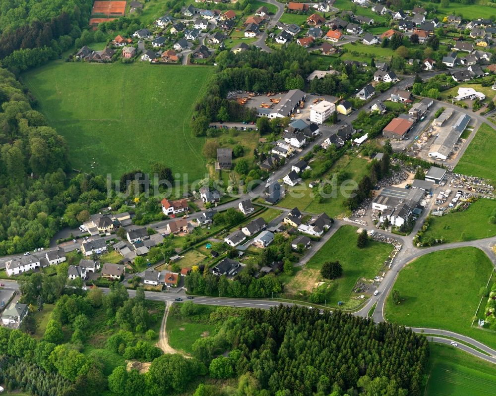 Müschenbach von oben - Stadtansicht von Müschenbach im Bundesland Rheinland-Pfalz