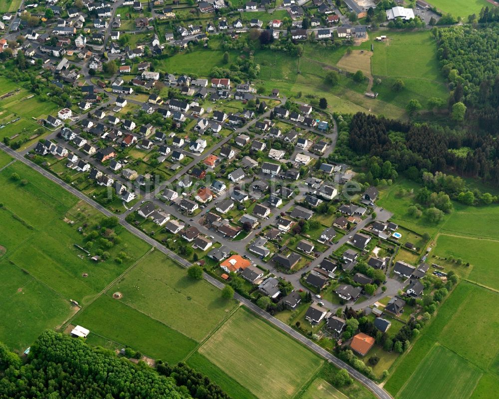 Müschenbach von oben - Stadtansicht von Müschenbach im Bundesland Rheinland-Pfalz