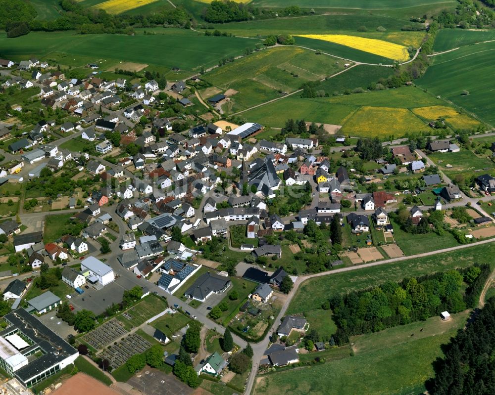 Nachtsheim von oben - Stadtansicht von Nachtsheim im Bundesland Rheinland-Pfalz