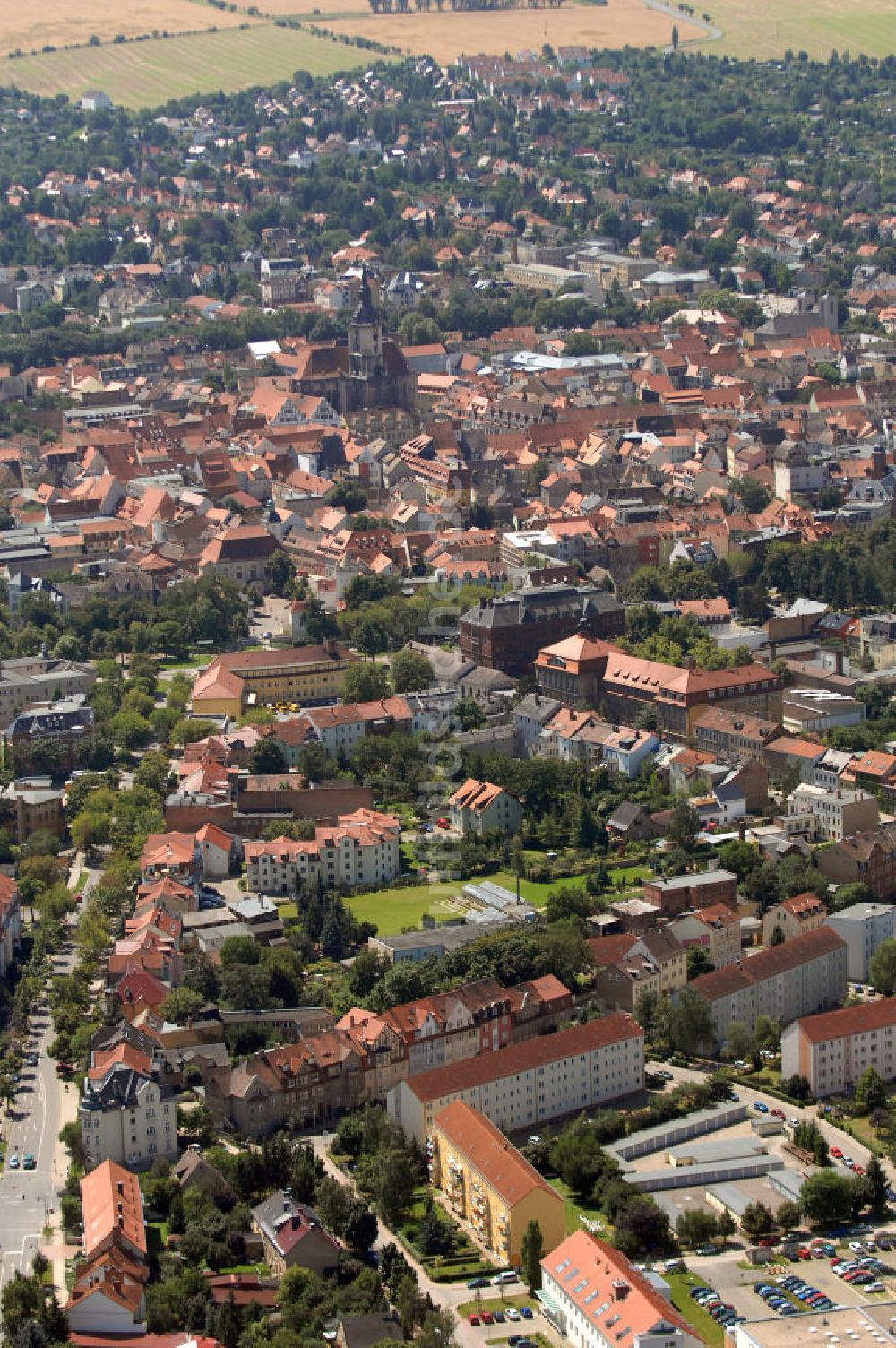 Luftaufnahme Naumburg an der Saale - Stadtansicht Naumburg