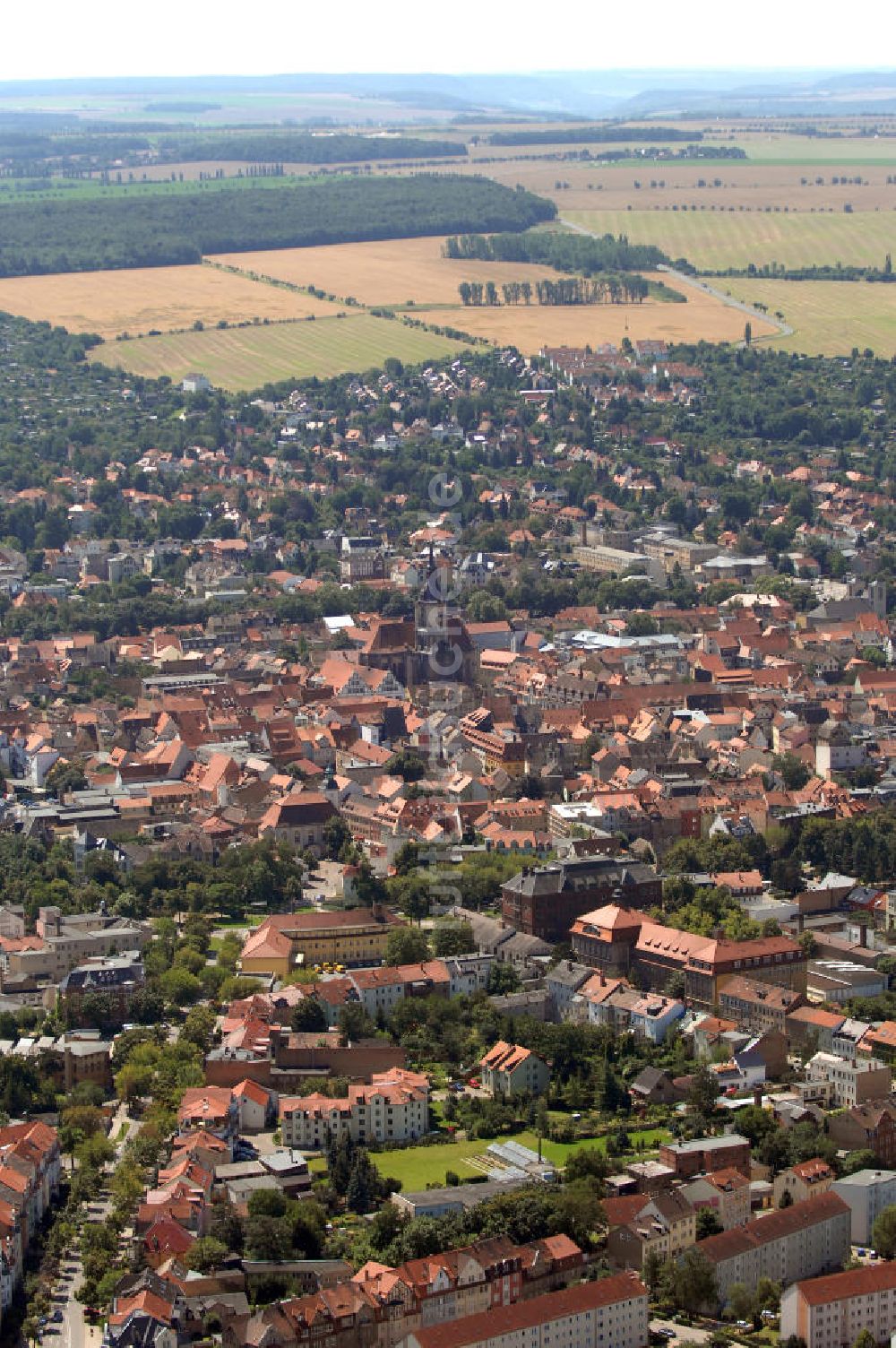 Naumburg an der Saale von oben - Stadtansicht Naumburg