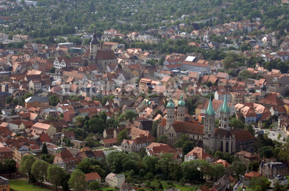 Naumburg von oben - Stadtansicht Naumburg