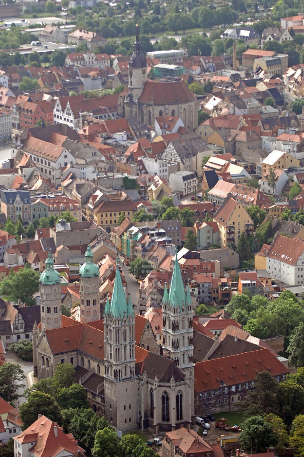 Luftbild Naumburg - Stadtansicht Naumburg