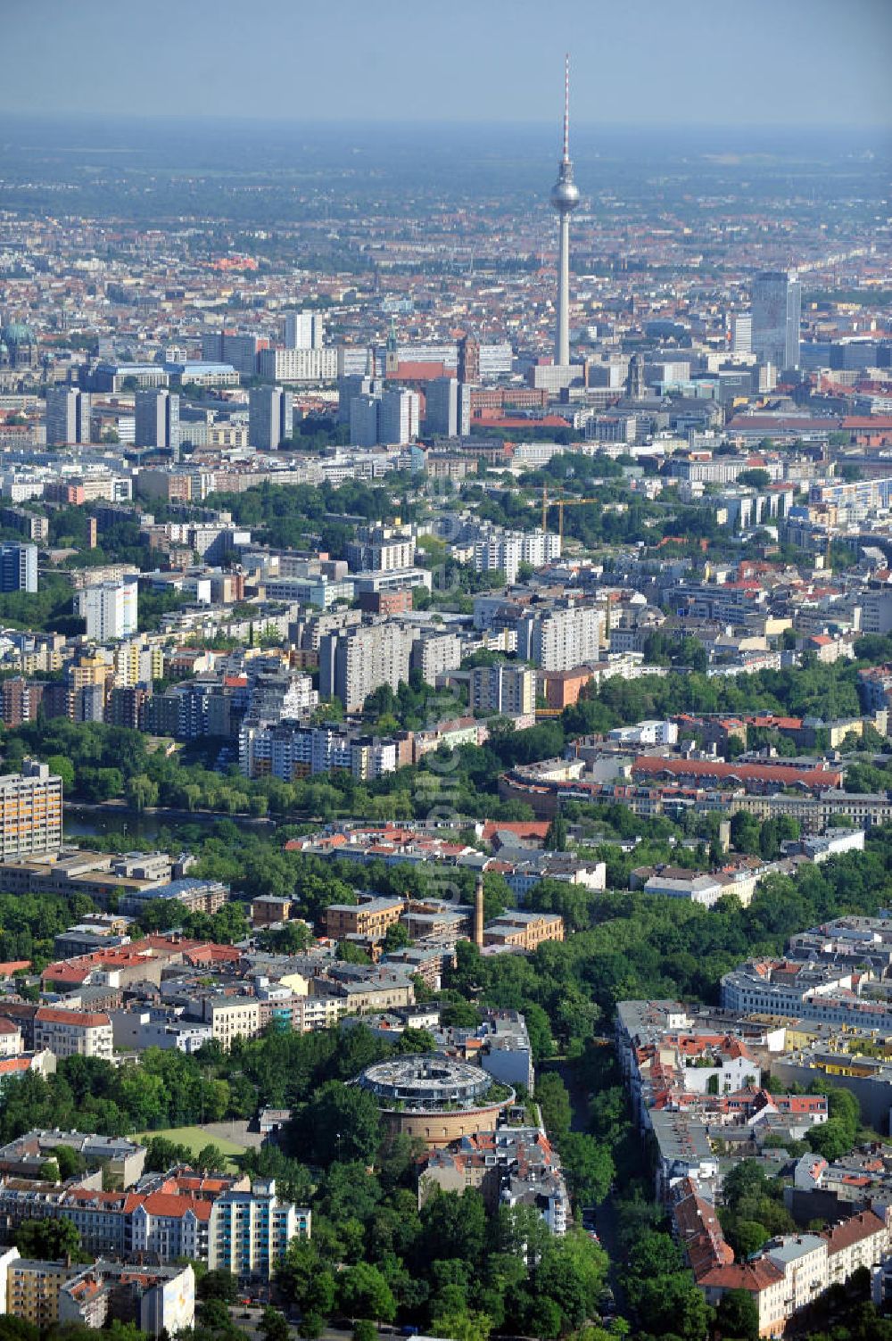 Luftaufnahme Berlin Neukölln Kreuzberg - Stadtansicht Neukölln, Kreuzberg, Mitte Berlin