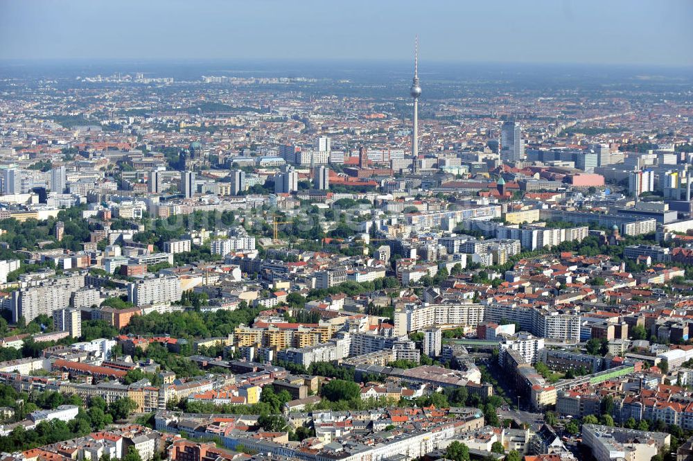 Berlin Neukölln Kreuzberg von oben - Stadtansicht Neukölln, Kreuzberg, Mitte Berlin