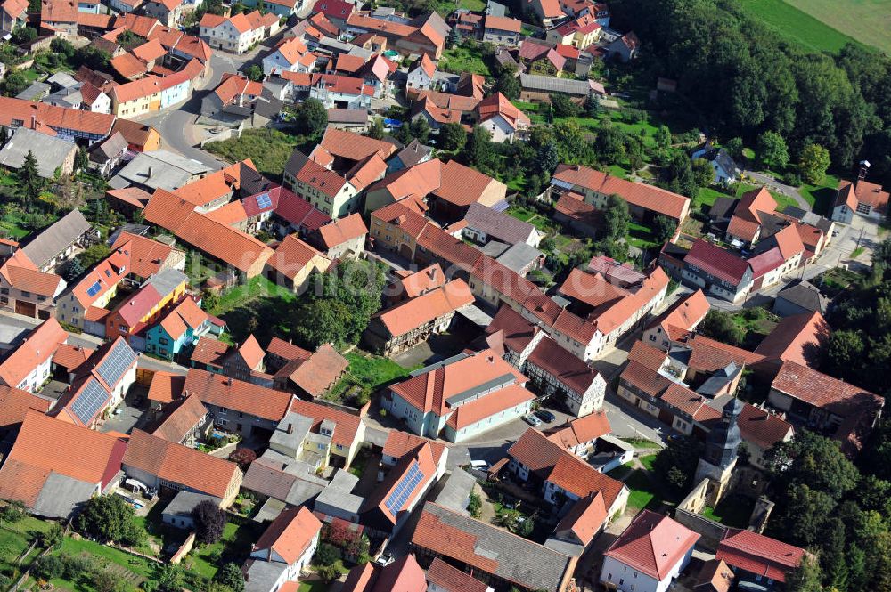 Neunheilingen von oben - Stadtansicht Neunheilingen in Thüringen