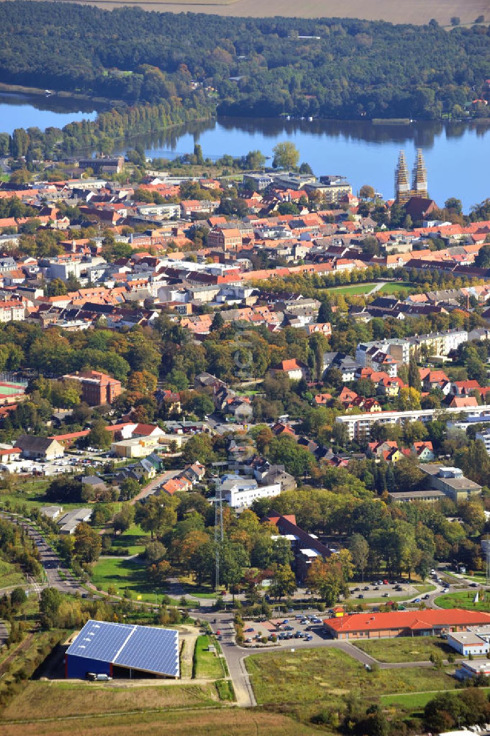 Luftaufnahme Neuruppin - Stadtansicht Neuruppin