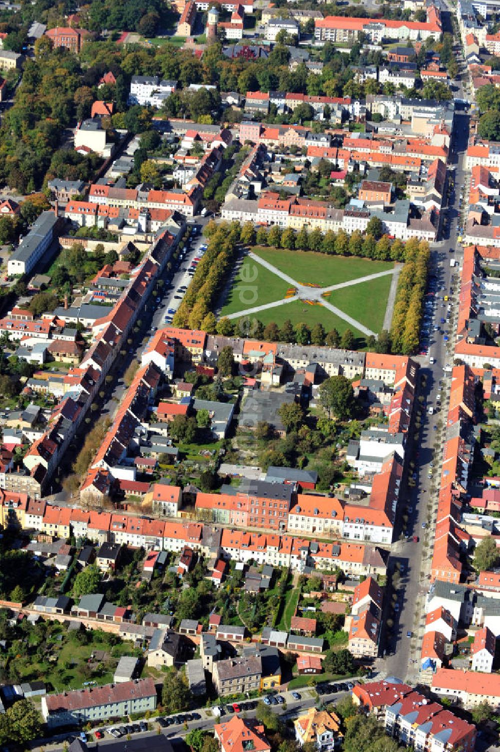 Neuruppin aus der Vogelperspektive: Stadtansicht Neuruppin