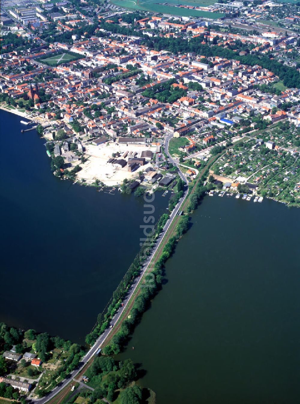 Neuruppin von oben - Stadtansicht Neuruppin in Brandenburg