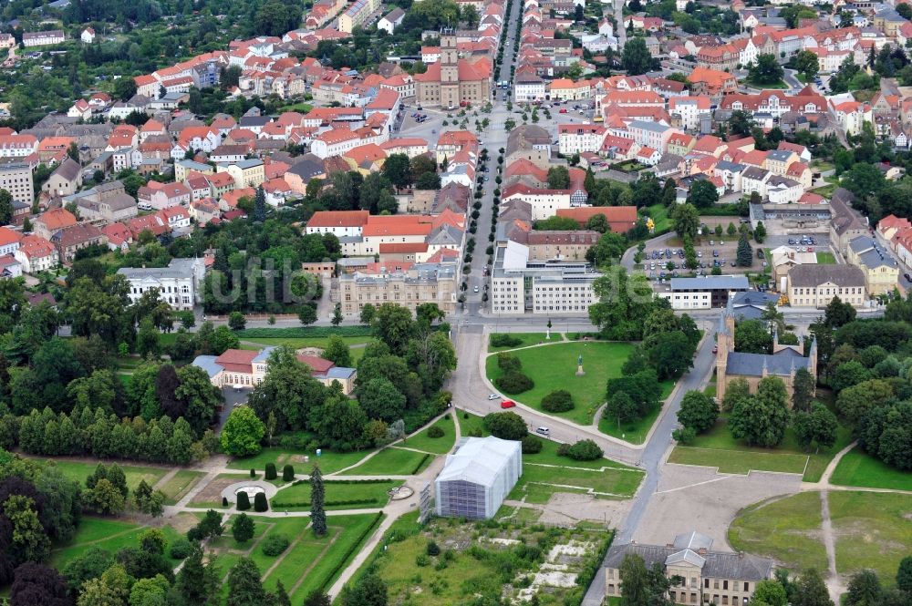 Luftaufnahme Neustrelitz - Stadtansicht von Neustrelitz im Bundesland Mecklenburg-Vorpommern