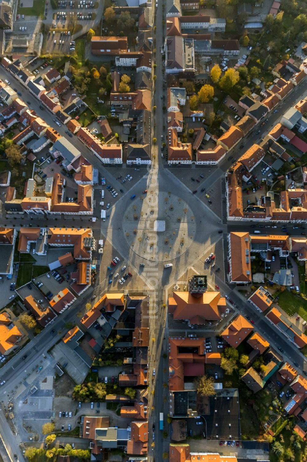 Neustrelitz aus der Vogelperspektive: Stadtansicht von Neustrelitz im Bundesland Mecklenburg-Vorpommern