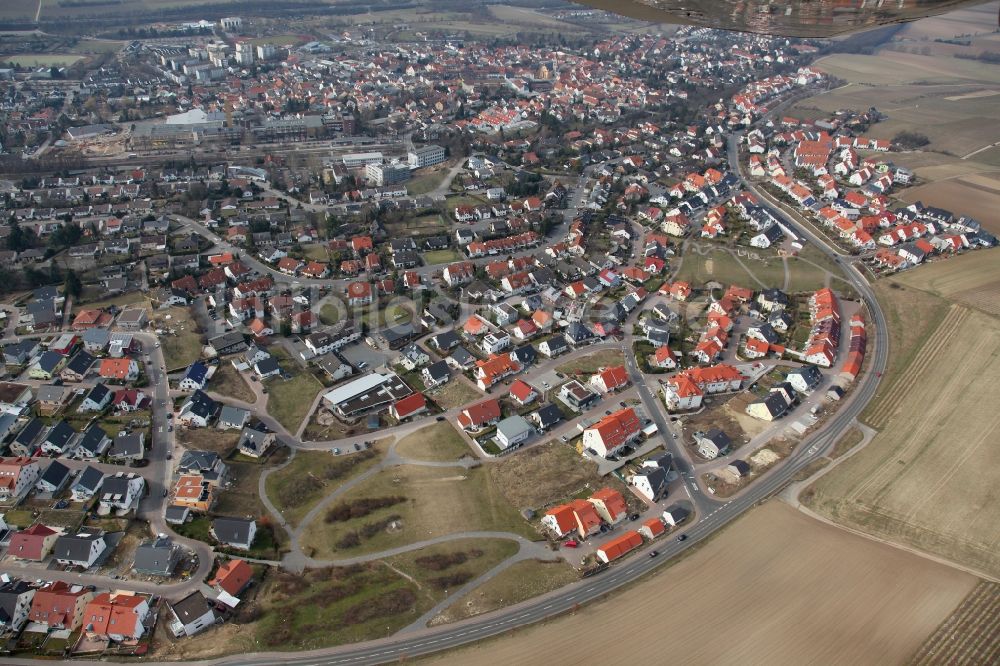 Luftbild Nieder-Olm - Stadtansicht von Nieder-Olm im Bundesland Rheinland-Pfalz