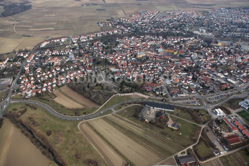 Nieder-Olm von oben - Stadtansicht von Nieder-Olm im Bundesland Rheinland-Pfalz