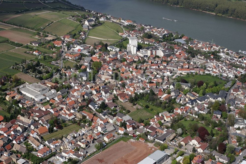 Luftbild Nierstein - Stadtansicht von Nierstein im Bundesland Rheinland-Pfalz