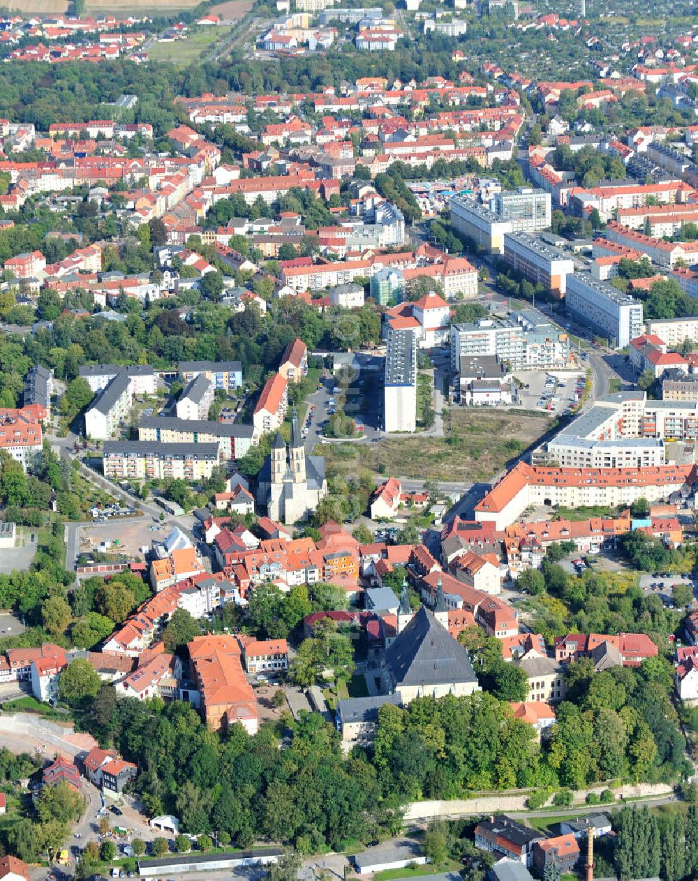Luftbild Nordhausen Stadtansicht Nordhausen in Thüringen
