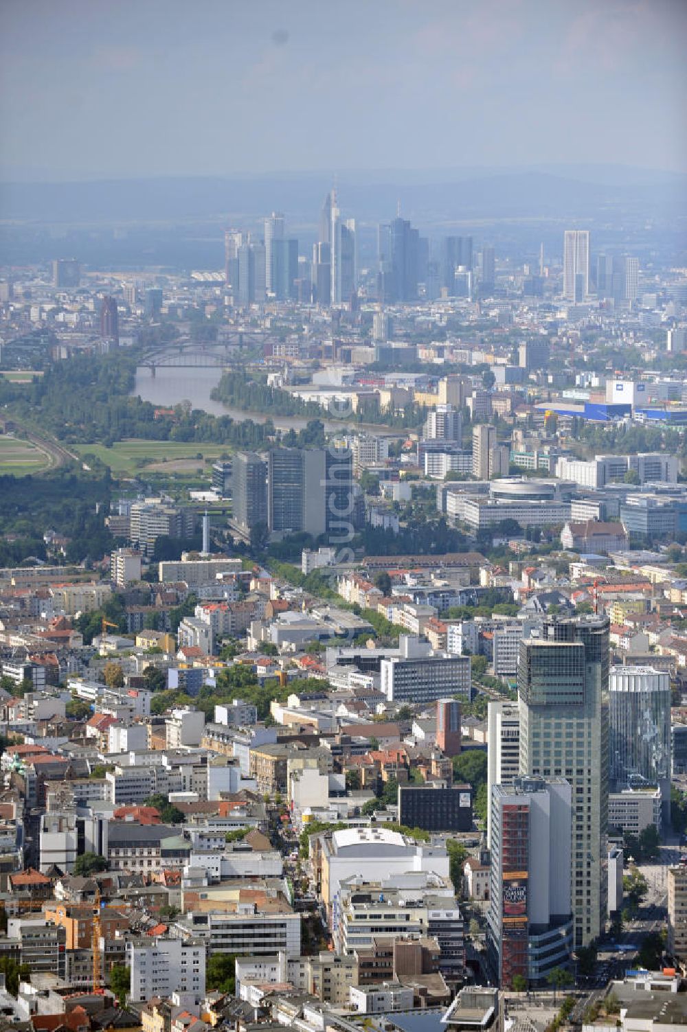 Luftaufnahme Offenbach am Main - Stadtansicht von Offenbach