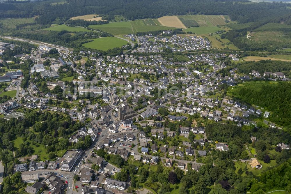 Luftaufnahme Olsberg - Stadtansicht von Olsberg im Sauerland in Nordrhein-Westfalen