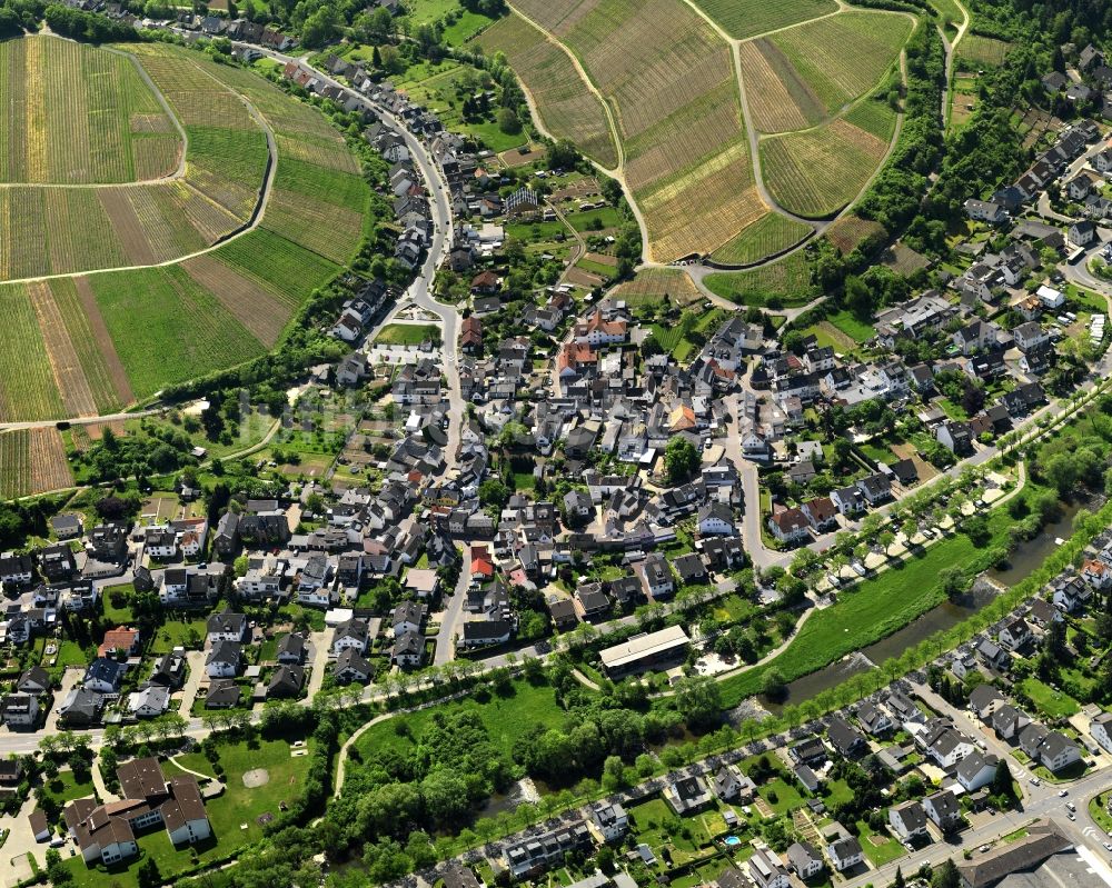 Bad Neuenahr-Ahrweiler von oben - Stadtansicht des Ortsbezirkes Ahrweiler in Bad Neuenahr-Ahrweiler im Bundesland Rheinland-Pfalz