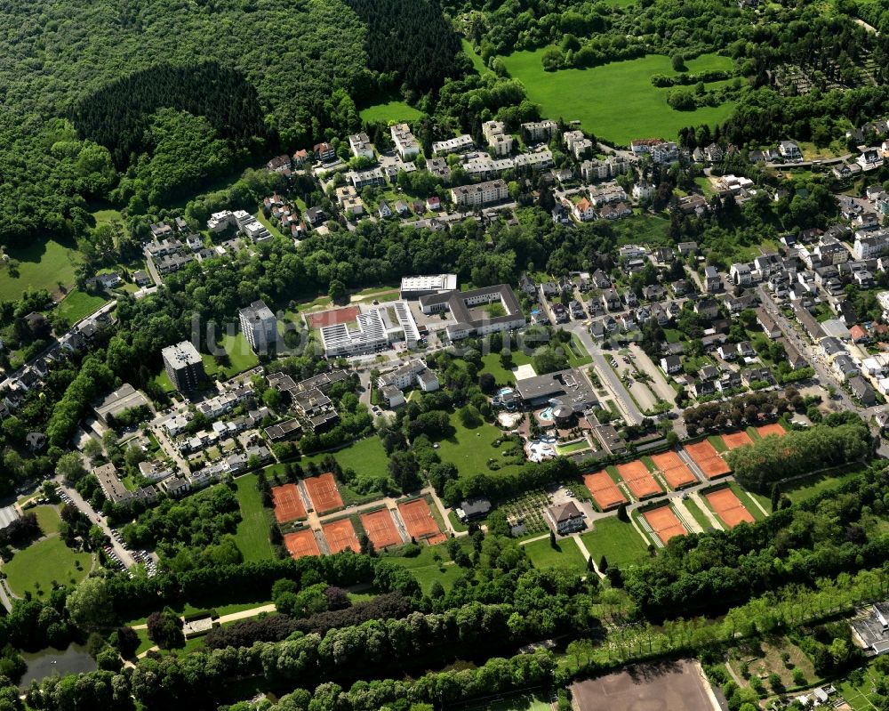 Bad Neuenahr-Ahrweiler von oben - Stadtansicht des Ortsbezirkes Bad Neuenahr in Bad Neuenahr-Ahrweiler im Bundesland Rheinland-Pfalz