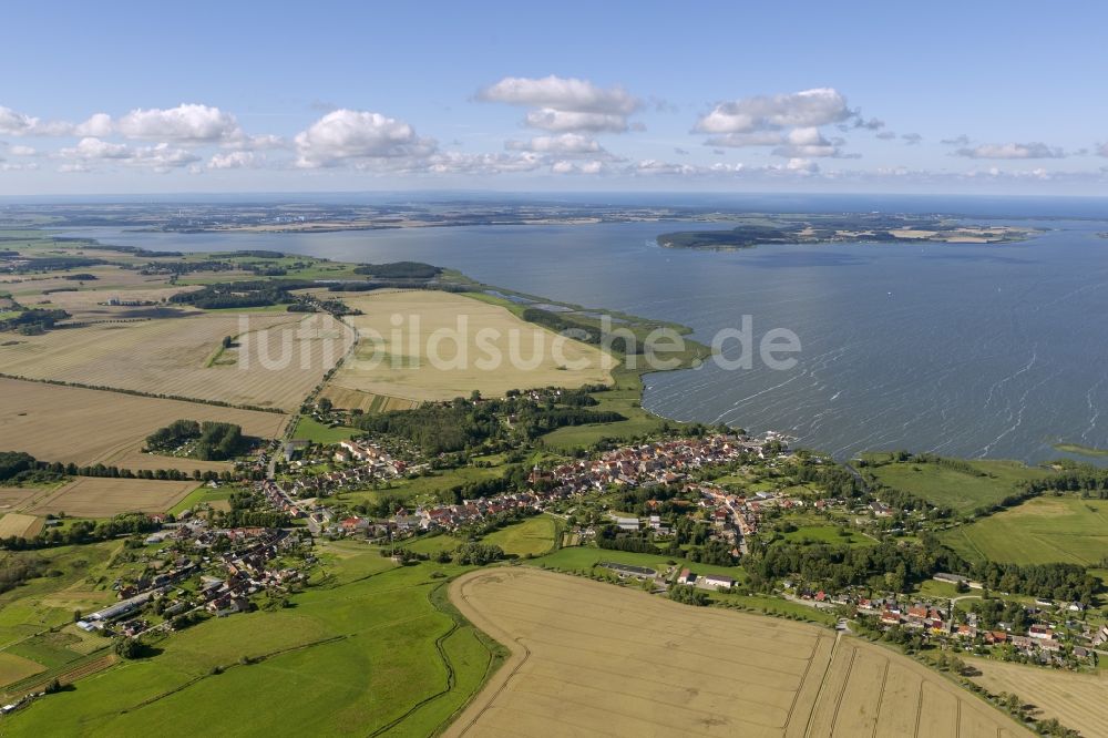 Luftaufnahme Lassan - Stadtansicht der Ortschaft Lassan im Bundesland Mecklenburg-Vorpommern