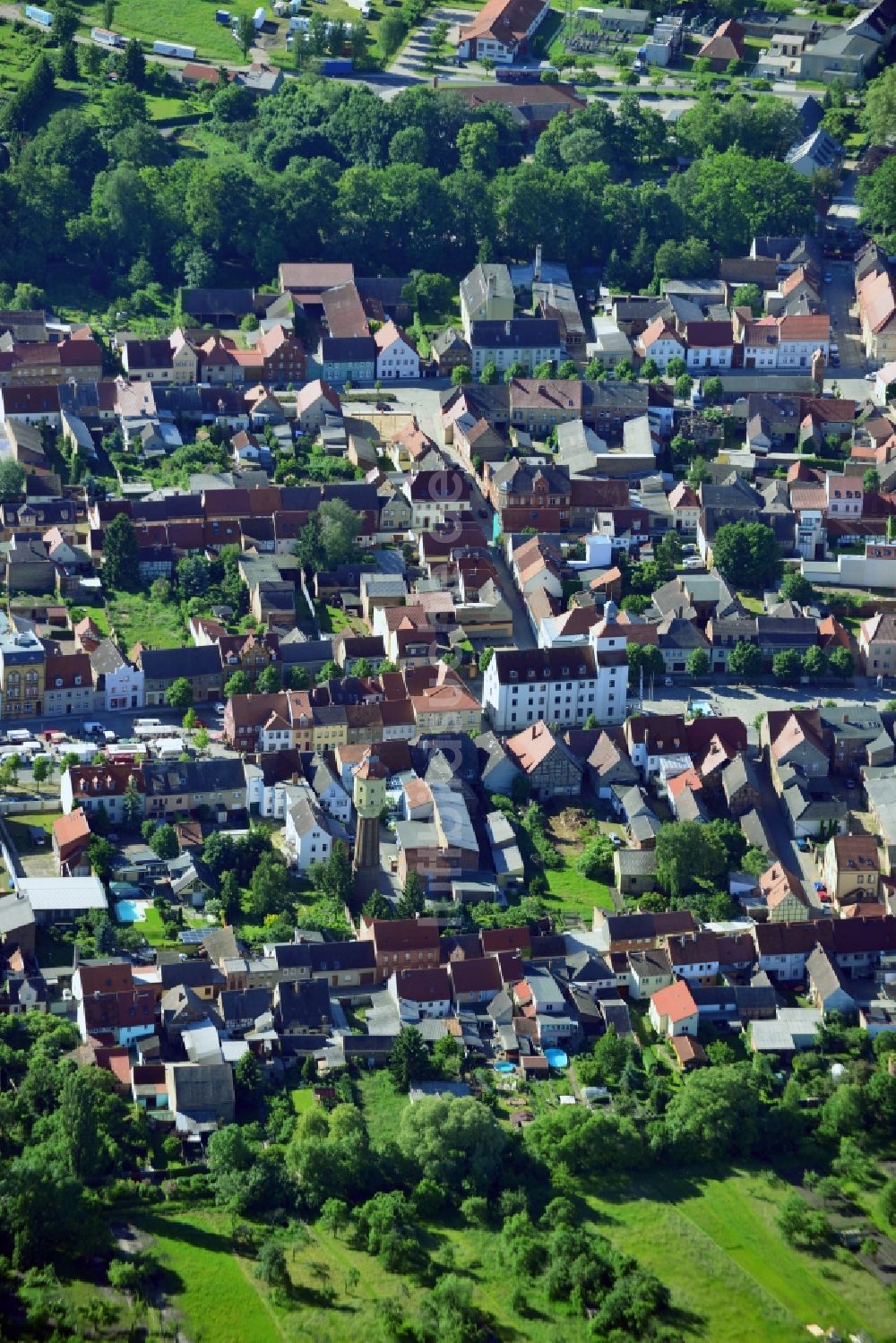 Luftbild Treuenbrietzen - Stadtansicht vom Ortskern Treuenbrietzen im Bundesland Brandenburg