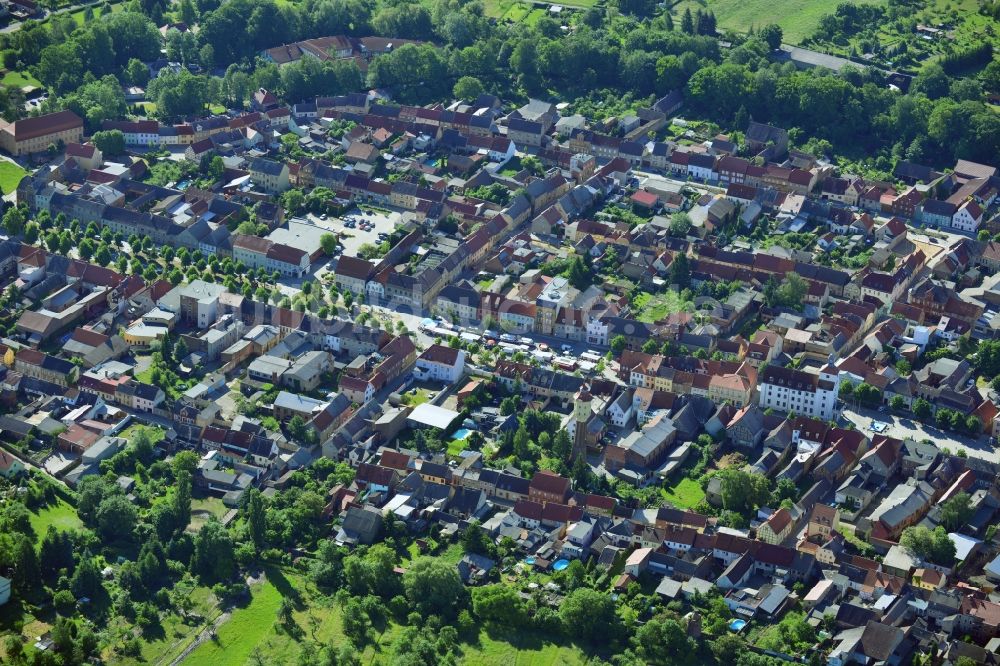 Luftaufnahme Treuenbrietzen - Stadtansicht vom Ortskern Treuenbrietzen im Bundesland Brandenburg