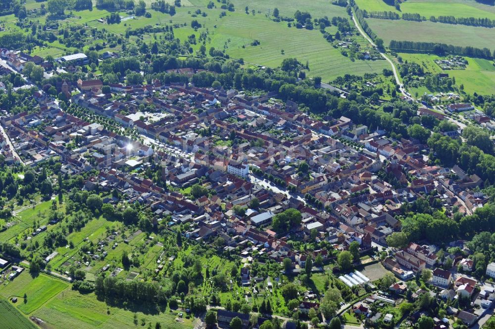 Treuenbrietzen von oben - Stadtansicht vom Ortskern Treuenbrietzen im Bundesland Brandenburg