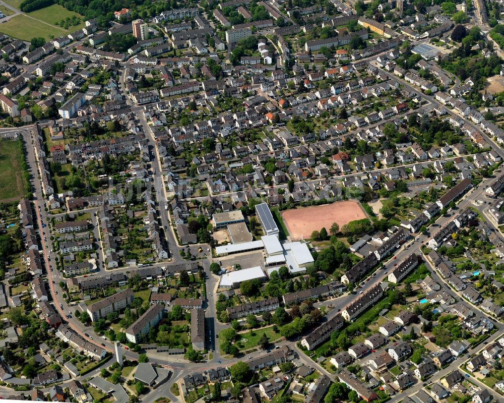 Luftbild Andernach - Stadtansicht des Ostens der Innenstadt von Andernach im Bundesland Rheinland-Pfalz