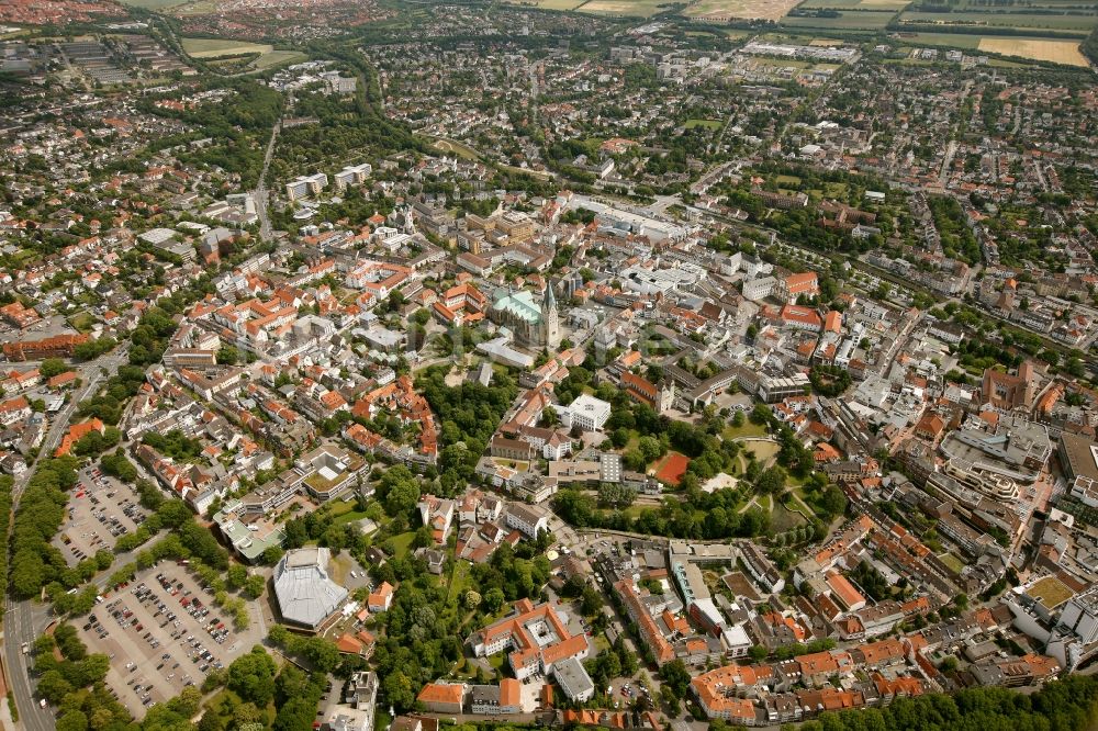 Luftbild Paderborn - Stadtansicht von Paderborn im Bundesland Nordrhein-Westfalen