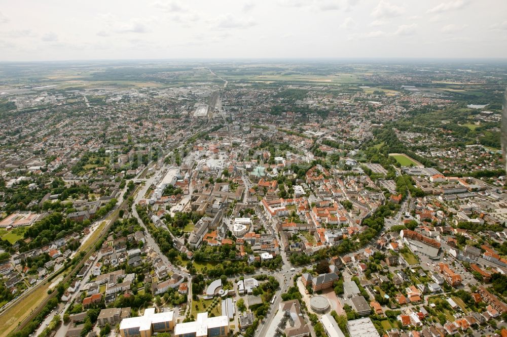 Luftaufnahme Paderborn - Stadtansicht von Paderborn im Bundesland Nordrhein-Westfalen