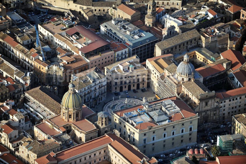 Luftaufnahme Palermo Sizilien - Stadtansicht Palermo auf Sizilien in Italien