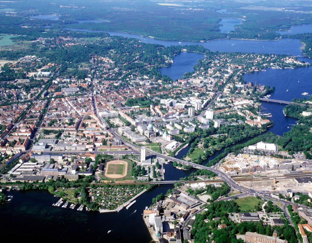 Luftaufnahme Potsdam - Stadtansicht Potsdam