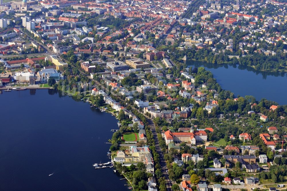 Potsdam aus der Vogelperspektive: Stadtansicht von Potsdam im Bundesland Brandenburg