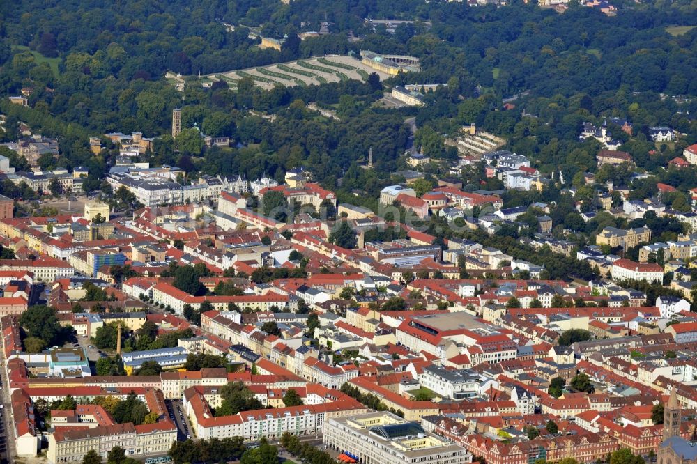 Potsdam von oben - Stadtansicht von Potsdam im Bundesland Brandenburg