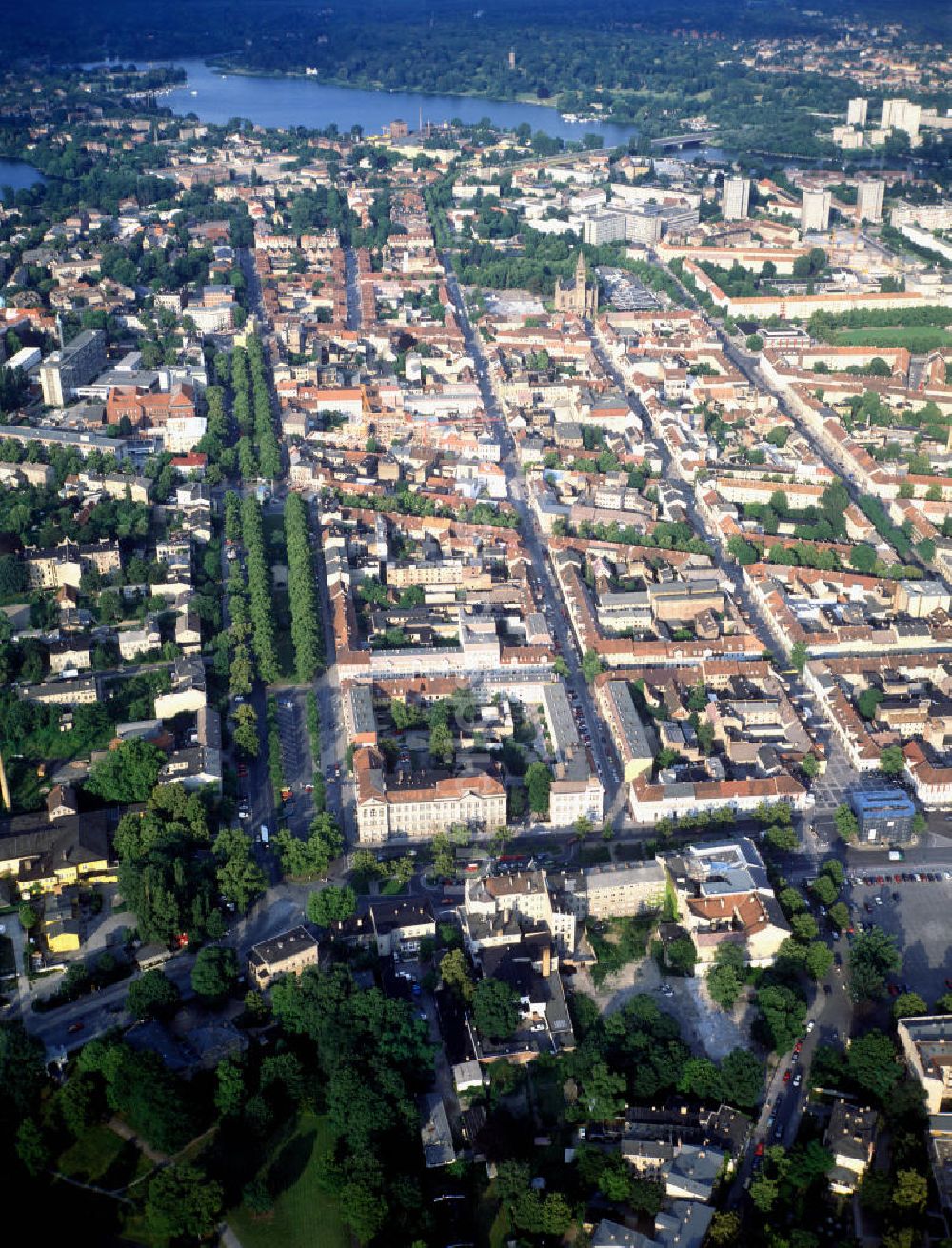 Potsdam aus der Vogelperspektive: Stadtansicht Potsdam-Zentrum