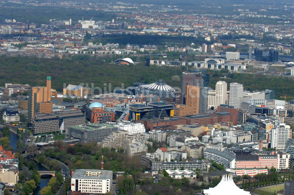 Berlin von oben - Stadtansicht Potsdamer Platz Berlin