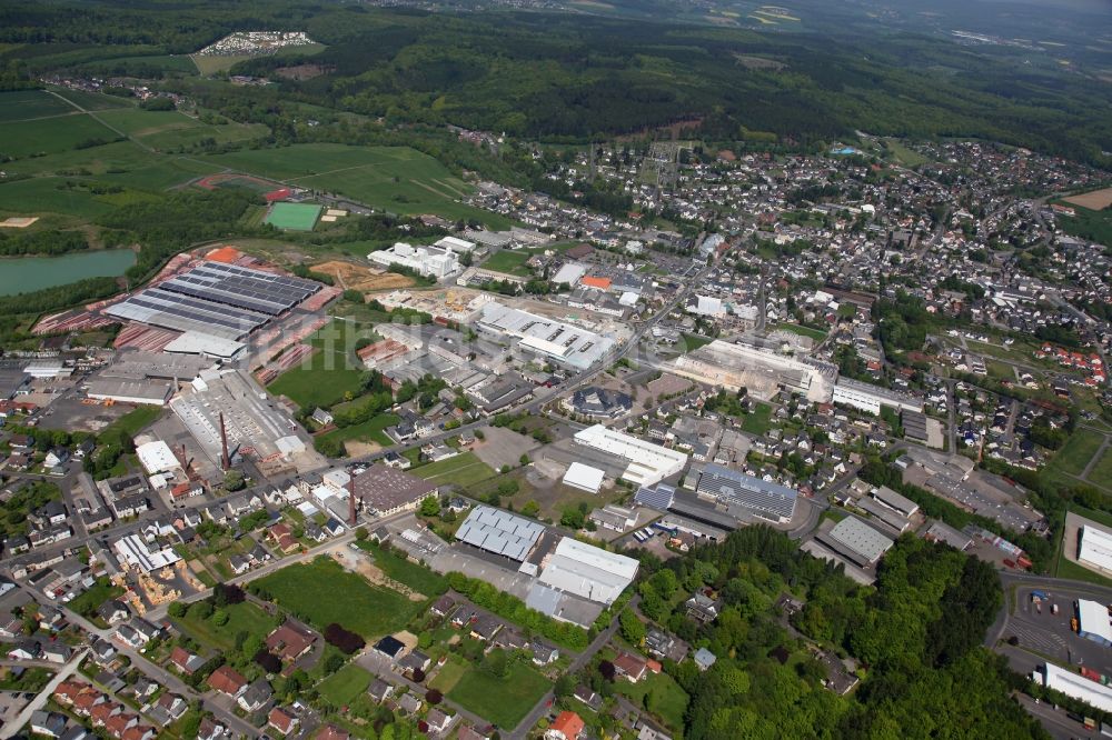 Luftbild Ransbach-Baumbach - Stadtansicht von Ransbach-Baumbach im Bundesland Rheinland-Pfalz