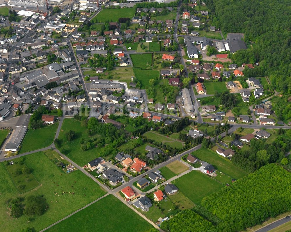 Ransbach-Baumbach aus der Vogelperspektive: Stadtansicht von Ransbach-Baumbach im Bundesland Rheinland-Pfalz