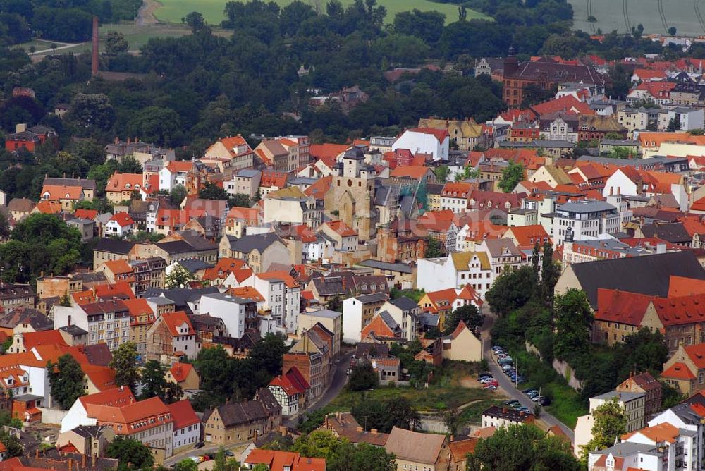 Luftbild Zeitz - Stadtansicht und Rathaus Zeitz