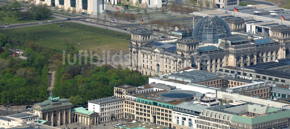 Luftbild Berlin - Stadtansicht Regierungsviertel Berlin