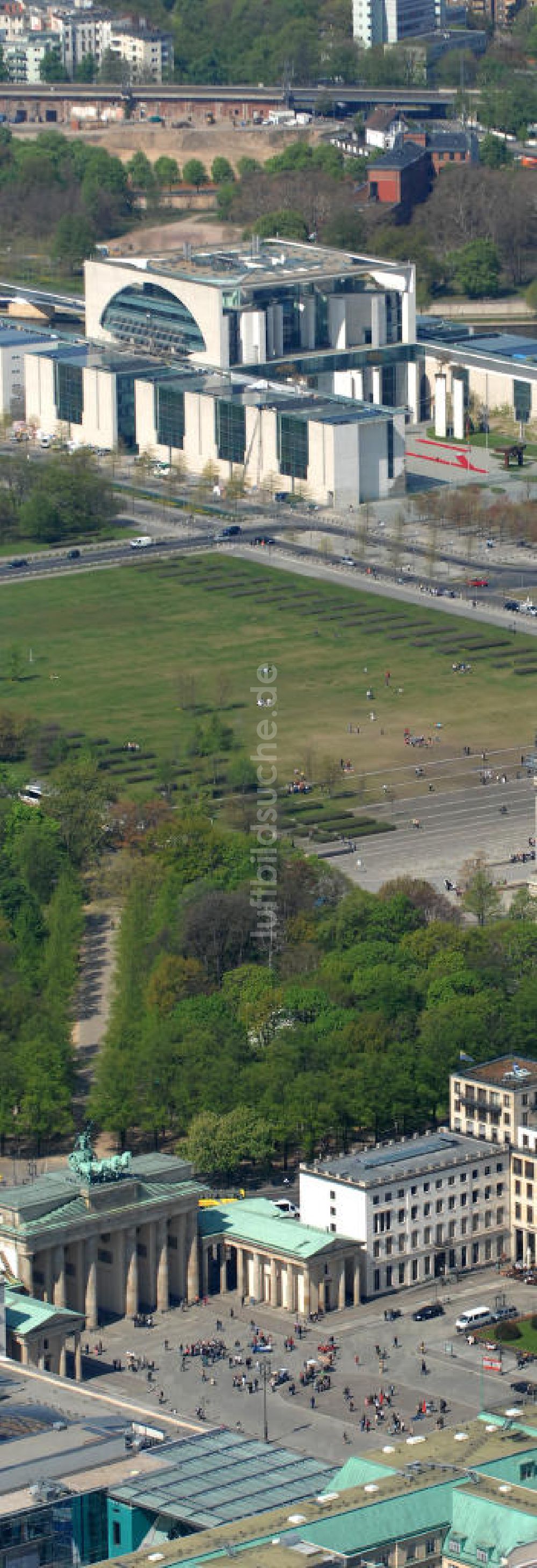 Luftaufnahme Berlin - Stadtansicht Regierungsviertel Berlin