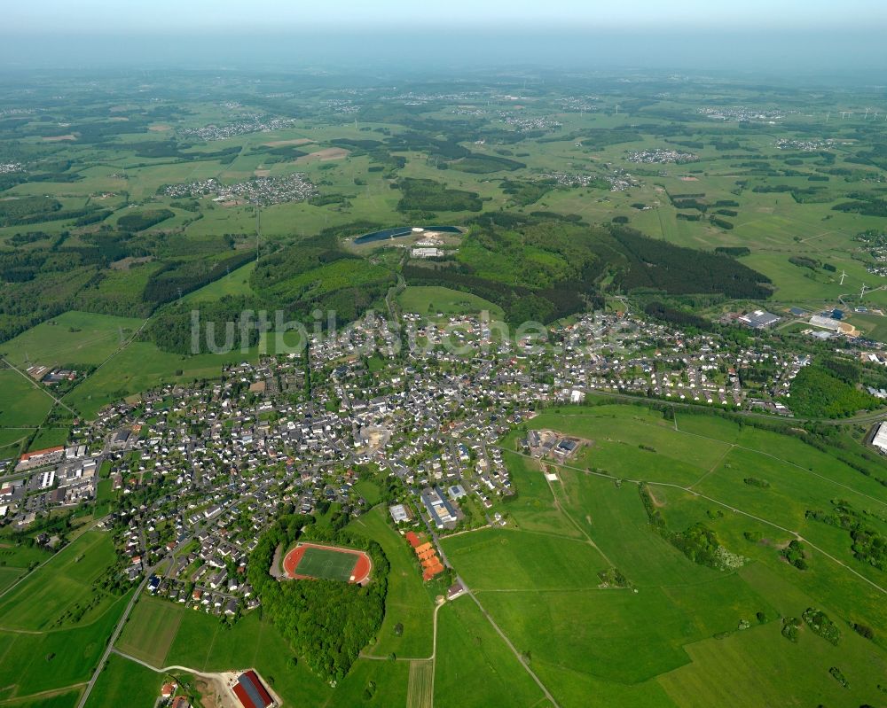 Rennerod aus der Vogelperspektive: Stadtansicht von Rennerod im Bundesland Rheinland-Pfalz