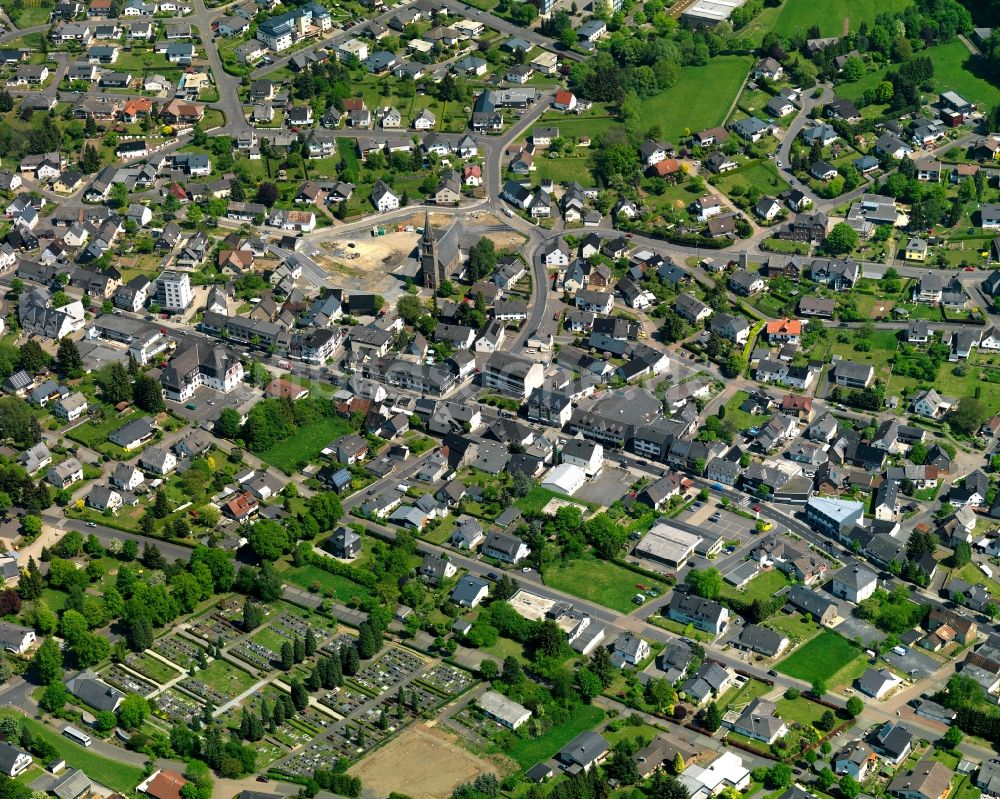 Rennerod aus der Vogelperspektive: Stadtansicht von Rennerod im Bundesland Rheinland-Pfalz