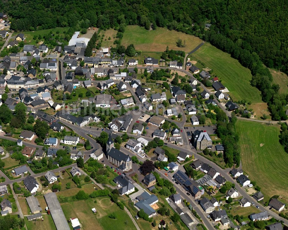 Rhaunen aus der Vogelperspektive: Stadtansicht von Rhaunen im Bundesland Rheinland-Pfalz