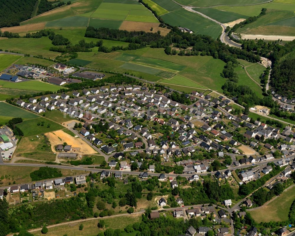 Luftaufnahme Rhaunen - Stadtansicht von Rhaunen im Bundesland Rheinland-Pfalz