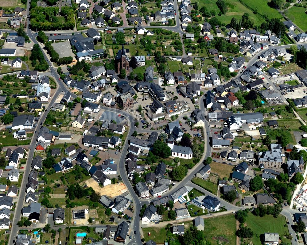 Rheinböllen von oben - Stadtansicht von Rheinböllen im Bundesland Rheinland-Pfalz