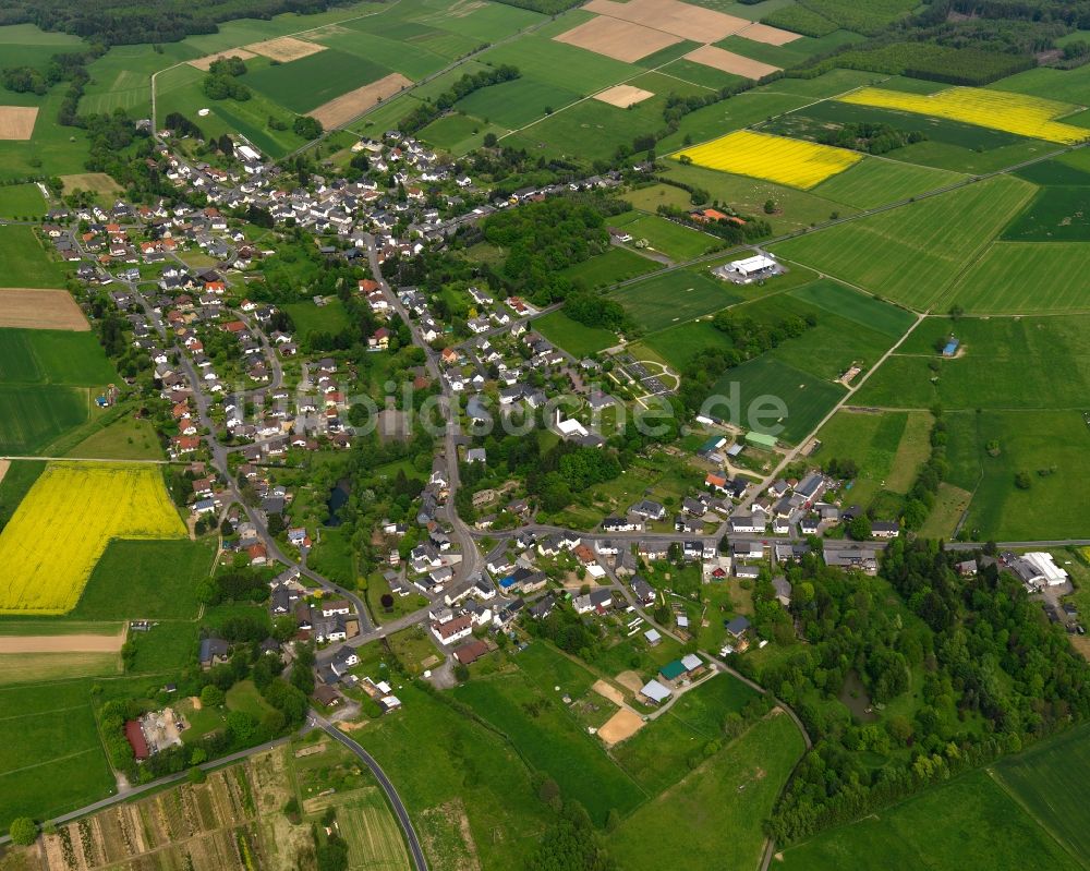 Roßbach von oben - Stadtansicht von Roßbach im Bundesland Rheinland-Pfalz